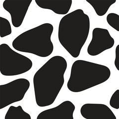 Cow print, cow pattern, black white