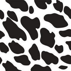 Cow print, cow pattern, black white