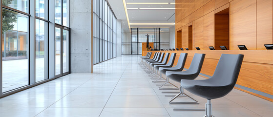 New law restrictions and court regulations impacting business operations modern courtroom interior design urban environment professional viewpoint