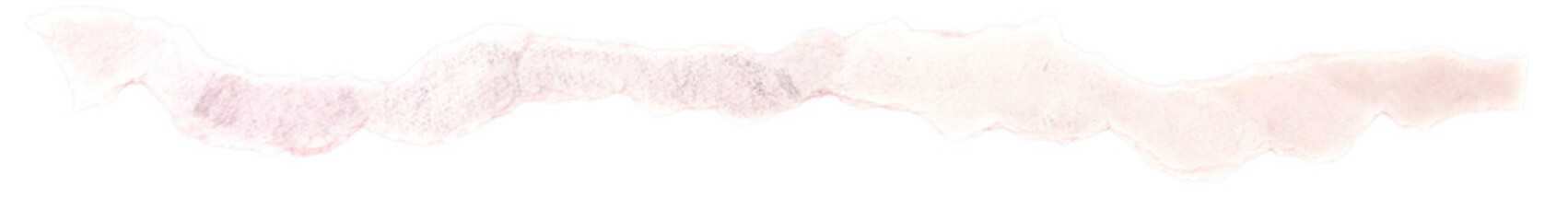 Ripped torn paper edges isolated on transparent background