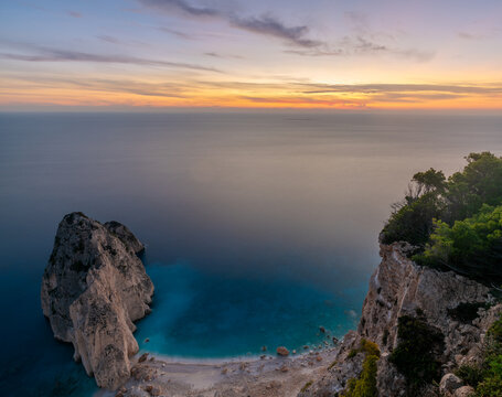 The magnificent limestone rock formations of Myzithres in Keri, Zakynthos, Greece