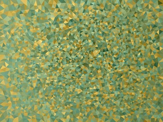  Abstract Gold and Green Geometric Mosaic Pattern Background