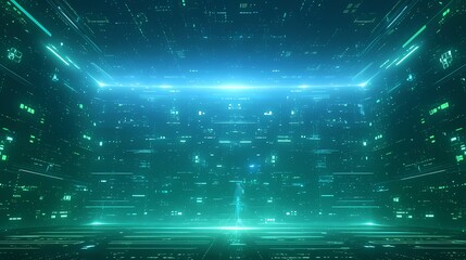 Obraz premium Digital data stream