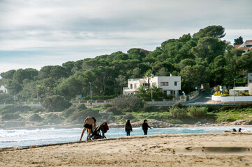 gente en la playa