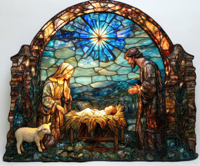 Obraz premium Sacred family. AI generative.