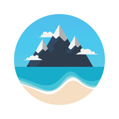 Mountain and the beach