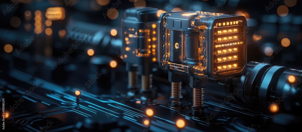 Aufkleber electric screw connection terminals detailed with illuminated elements showcasing efficient load man