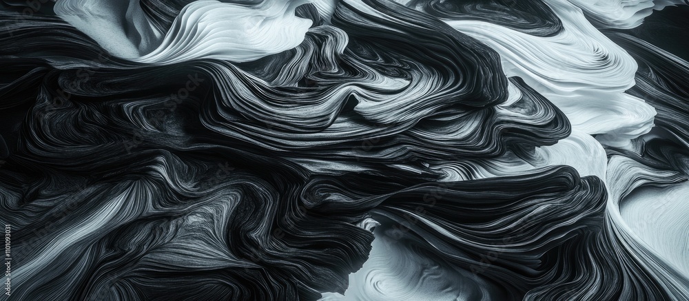 Aufkleber high-resolution abstract texture showcasing black and white swirls symbolizing advanced printing tec