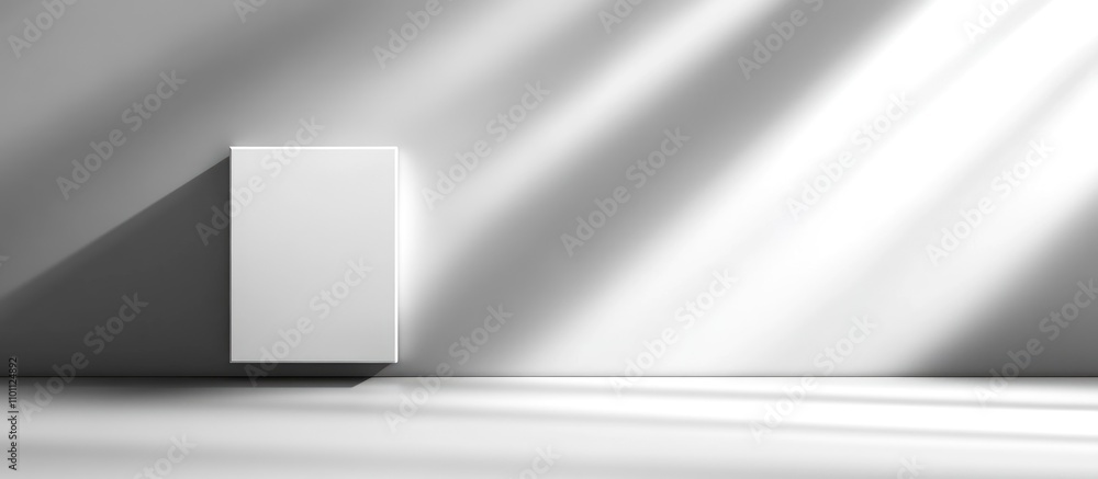 Poster White light switch on a minimalistic backdrop emphasizing modern lighting solutions and smart home automation concepts