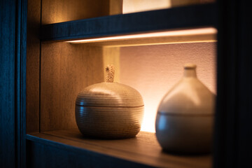 still life with vases and vase