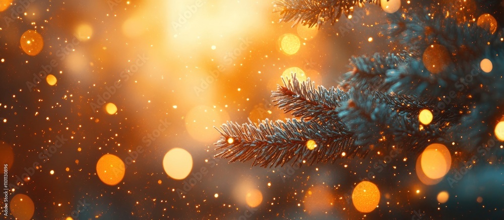 Poster elegant christmas background with soft blurred bokeh lights in vibrant colors for festive decoration