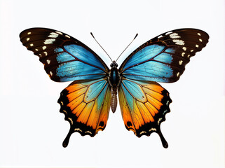 Fototapeta premium Butterfly isolated on a white background.