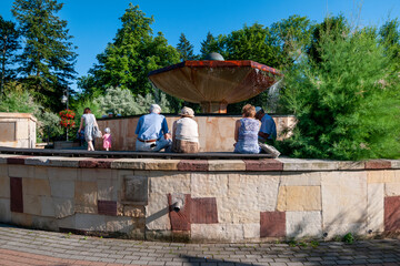Grzybek - Mushroom Fountain in Ciechocinek, Kuyavian-Pomeranian Voivodeship, Poland