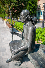 Statue of Saint James on the market square in Pakosc, Kuyavian-Pomeranian Voivodeship, Poland	