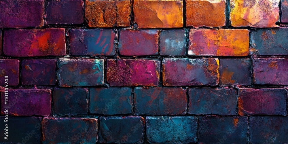 Poster abstract background featuring textured brick elements, providing a visually engaging abstract backgr