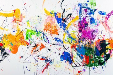 National Scribble Day highlights creativity through vibrant doodles on a blank canvas, surrounded by scattered art supplies in an inspiring studio.