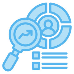 Market Research Icons For Design Elements 