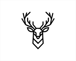 Obraz premium deer head icon