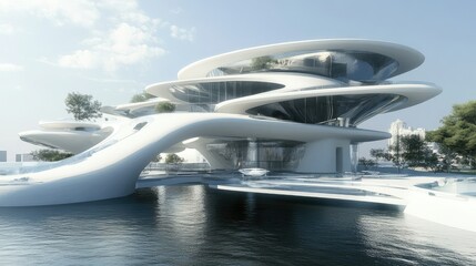 Innovative building design with virtual overlays