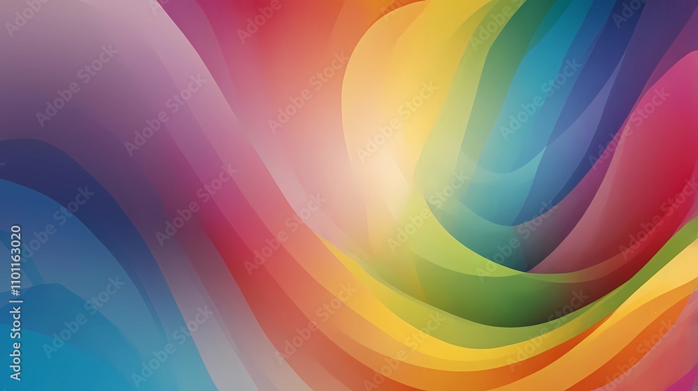 Poster abstract rainbow colorful background with gradient mash color.