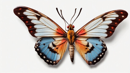 Obraz premium Butterfly on White Background