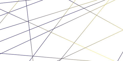 Abstract blue and gold geometric Luxury line pattern on a white background.Vector illustration.