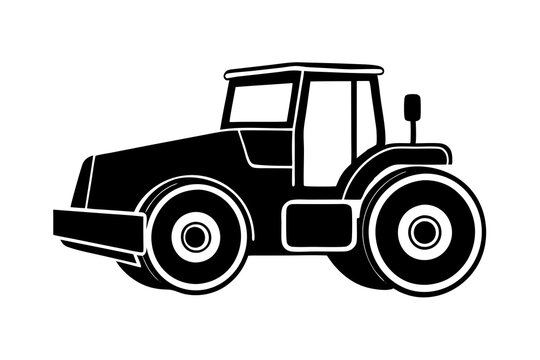 recommend clip art: Road construction Road Roller silhouette vector illustration