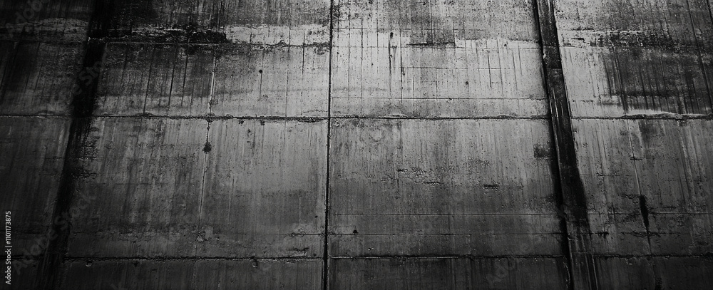 Poster concrete wall texture showcasing industrial design elements in grey tones with varying surfaces and 