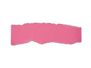 Pink strip of paper with rough uneven hand torn edges, paper scraps vector , 4k high quality 