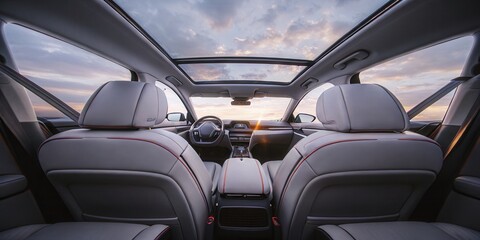 Fototapeta premium Luxury Car Interior