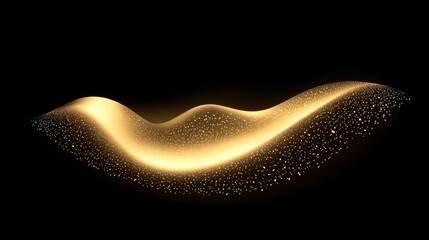 Obraz premium A concept for financial volatility with waves of glowing data points on a dark background.