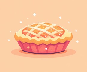 National Pie Day banner template design with copy space