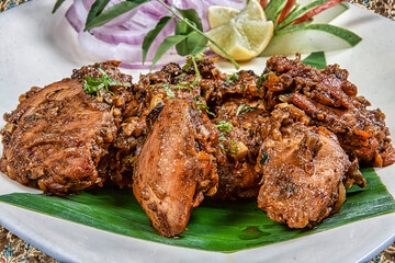 Chicken Perattu (Kerala chicken)