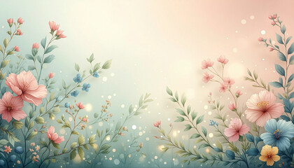 spring flowers background