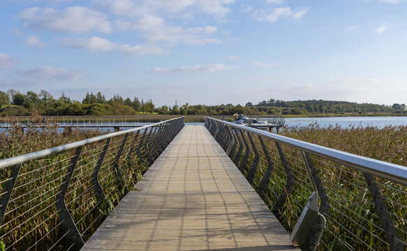 Pedestrian Bridge in Carrick-On-Shannon in Ireland