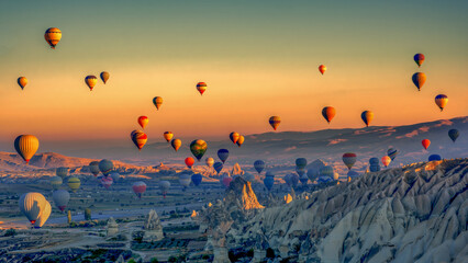 Turkey, Ballon in Cappadocia