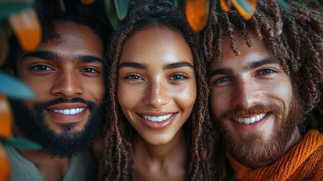 cheerful international happy friends are having fun taking selfies large group of happy multiethnic and multi generation peopl