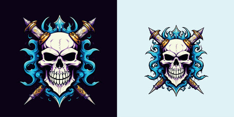 Fototapeta premium monster demon skull