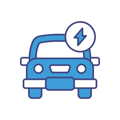Electric Vehicle  vector icon stock illustration