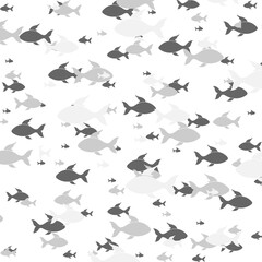 Fototapeta premium Fish background icon isolated on transparent background