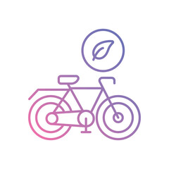 Eco-Friendly Transportation  vector icon stock illustration