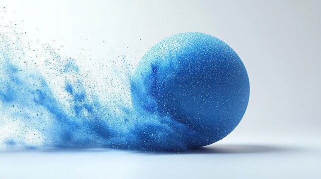 decompose of the blue color sphere rendering