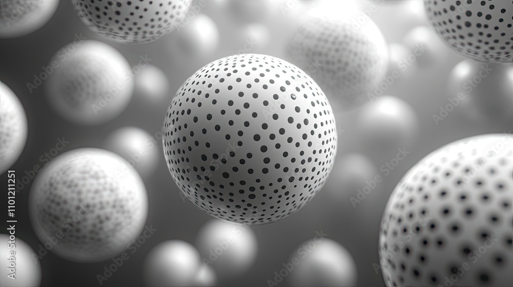 Poster density balls abstract geometric background rendering