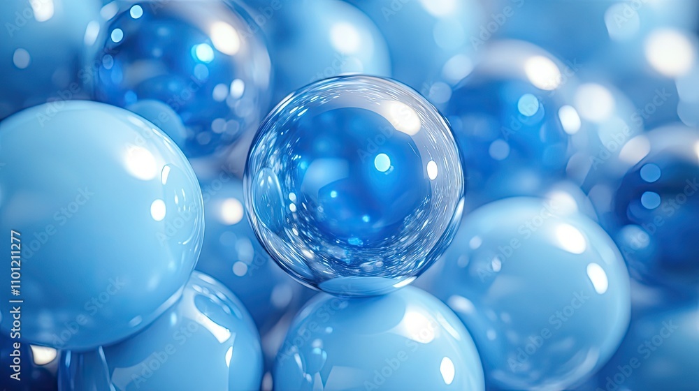 Aufkleber density balls abstract geometric background rendering