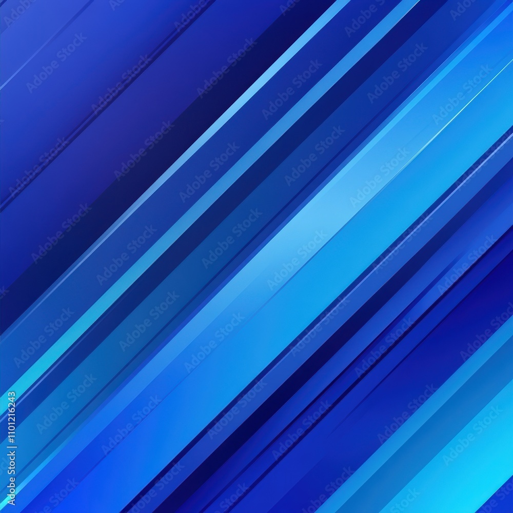 Poster abstract blue diagonal lines creating a dynamic and modern background.