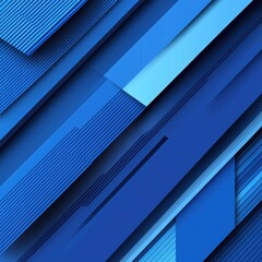 Obraz premium An abstract blue background featuring layered geometric shapes and varied textures, creating a modern and vibrant feel.