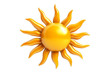 Naklejka premium Vibrant sun icon illustration digital art nature bright colors conceptual design