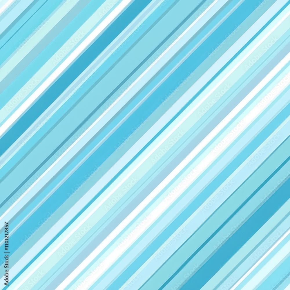 Poster abstract blue and cyan diagonal stripes creating a refreshing and vibrant pattern.