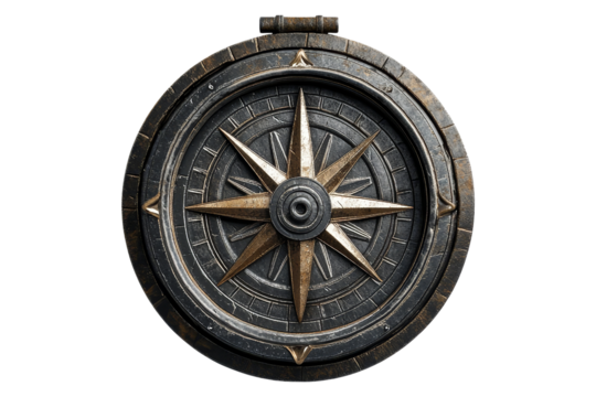 Art display modern compass symbol for indoor aesthetic decor