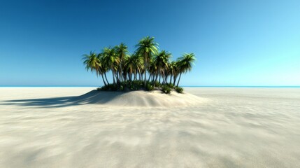 Stunning Oasis Landscape: A Refreshing Sanctuary in the Heart of the Desert